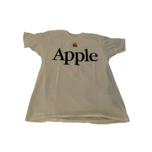 Apple Kids White Tee with Logo